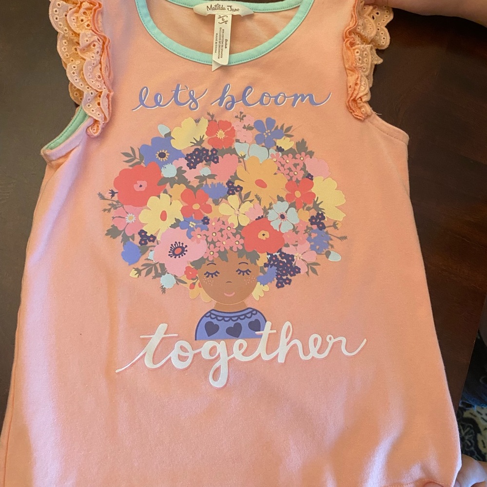 Matilda Jane. Let’s bloom together “ tank” Size 6. Girls